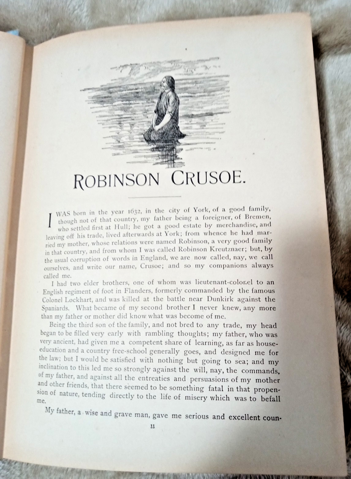 LIFE AND STRANGE ADVENTURES OF ROBINSON CRUSOE: Daniel Defoe HC 117 ILLS W.