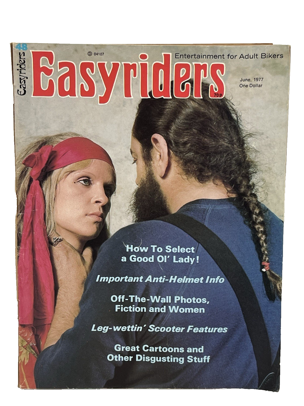 Easyriders Motorcycle/Biker Magazine June 1977 Still in Brown Mailer Cover