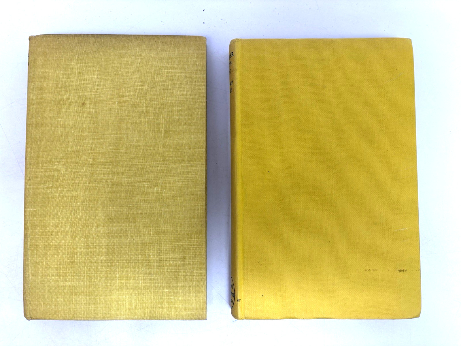 Vintage Yellow Books for Decoration. 11.5cm shelf space.
