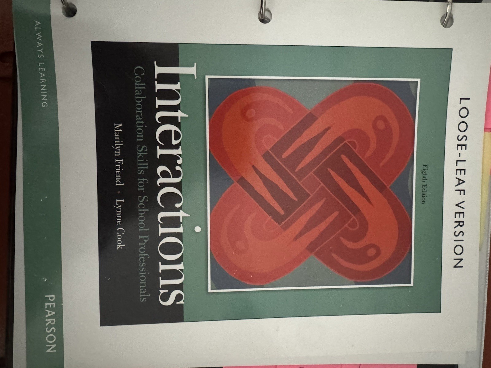 Pearson Interactions Collaboration Skills Eighth Edition Loose-Leaf by Friend &…