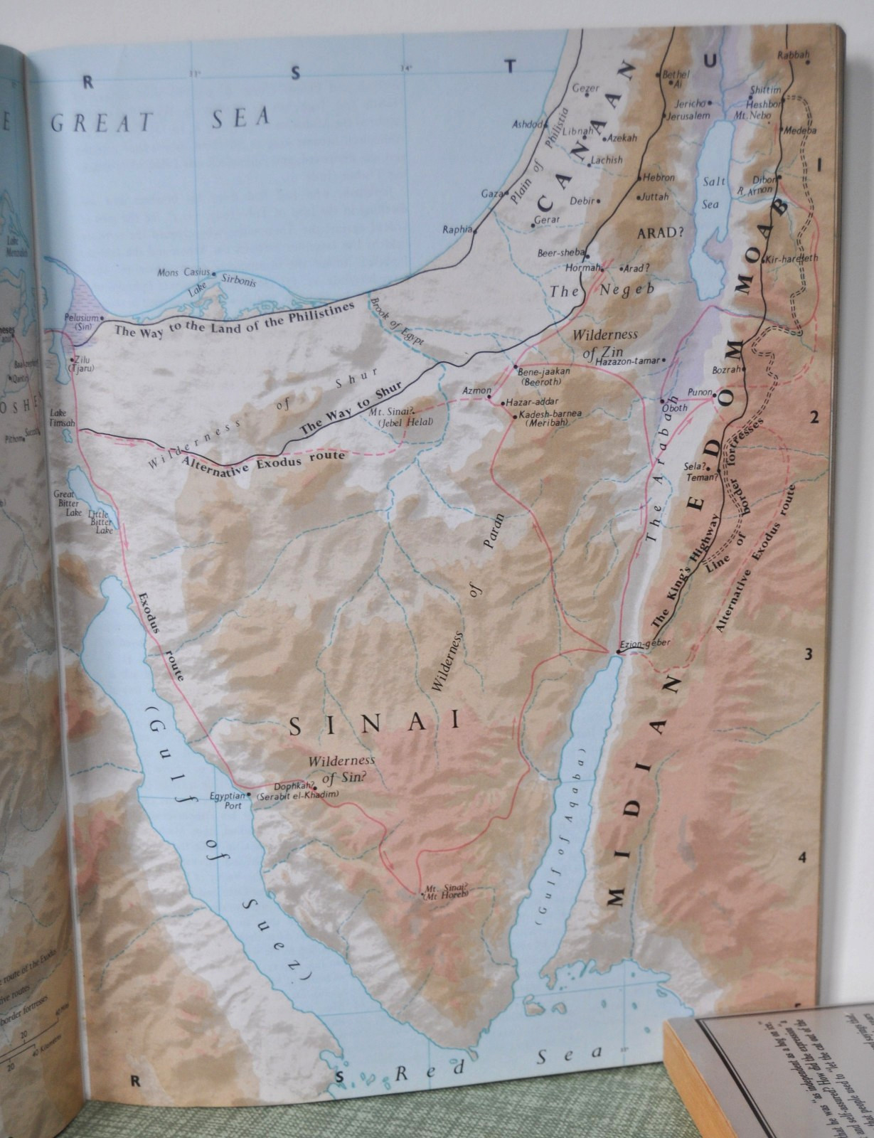 Oxford Bible Atlas by Herbert G. May, editor. Paperback, 10 x 7.5 in.–very good