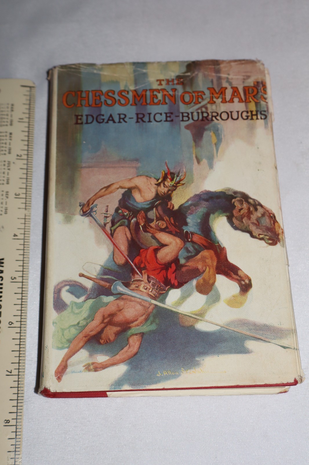 EARLY EDITION Chessmen of Mars HC DJ Edgar Rice Burroughs 1922 Barsoom SciFi ERB