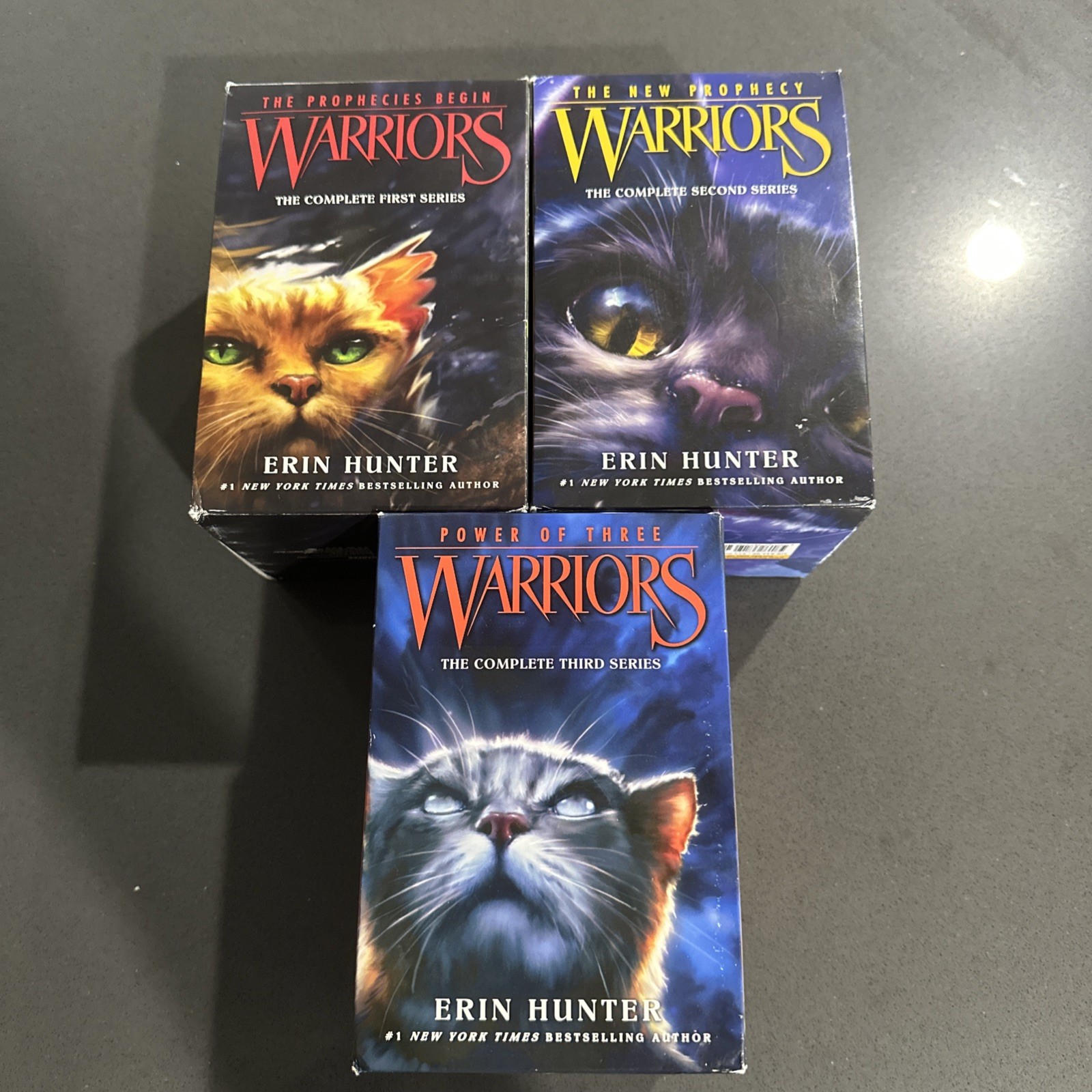 Warriors Lot of 18 Books Erin Hunter 6 Book Box Sets Series 1, 2 and 3