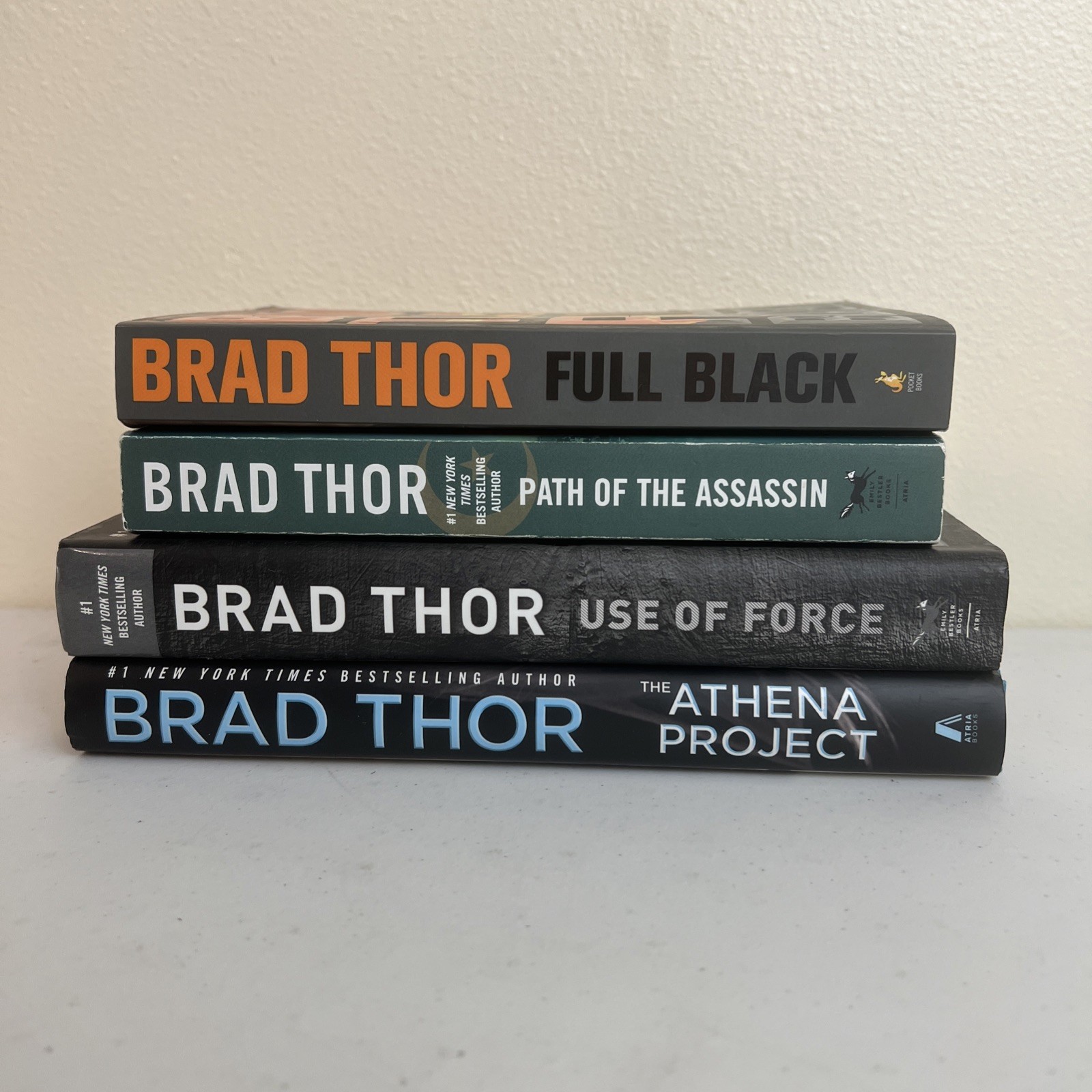 Brad Thor Book Lot 4 Scot Harvath Use Force Full Black Athena Path Assassin Mix