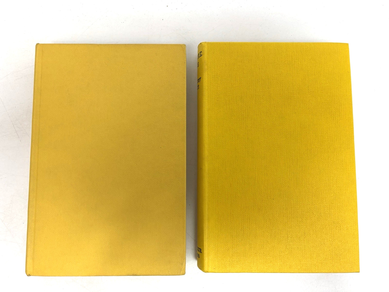 Vintage Yellow Books for Decoration. 11.5cm shelf space.
