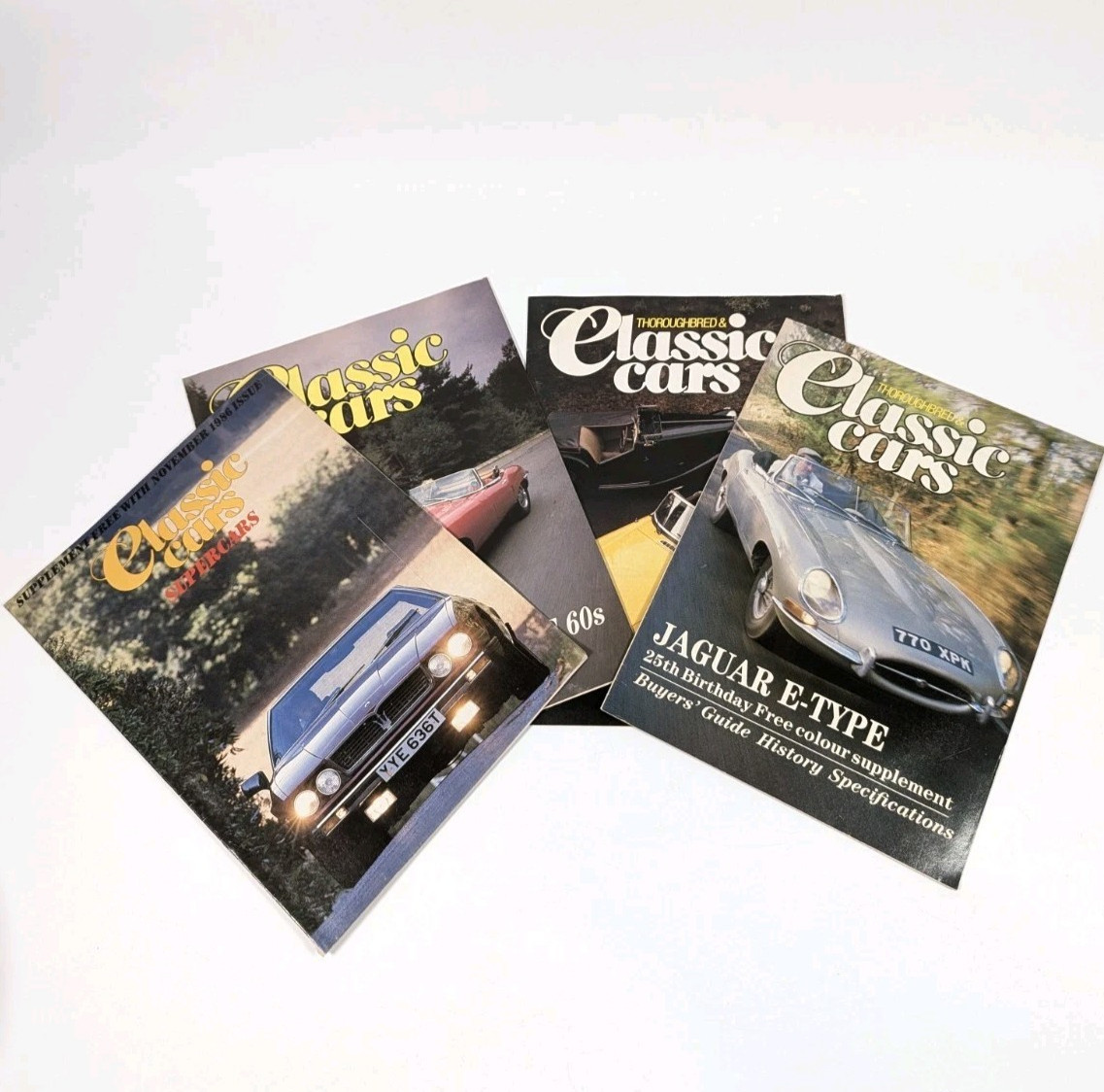 Vintage Classic Cars Magazine Supplements Bundle Jaguar E-Type MGB Supercars 198