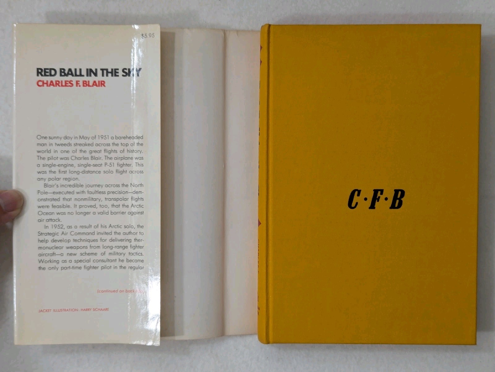 SIGNED Charles F. Blair Red Ball in the Sky 1969 2nd Print Hardcover