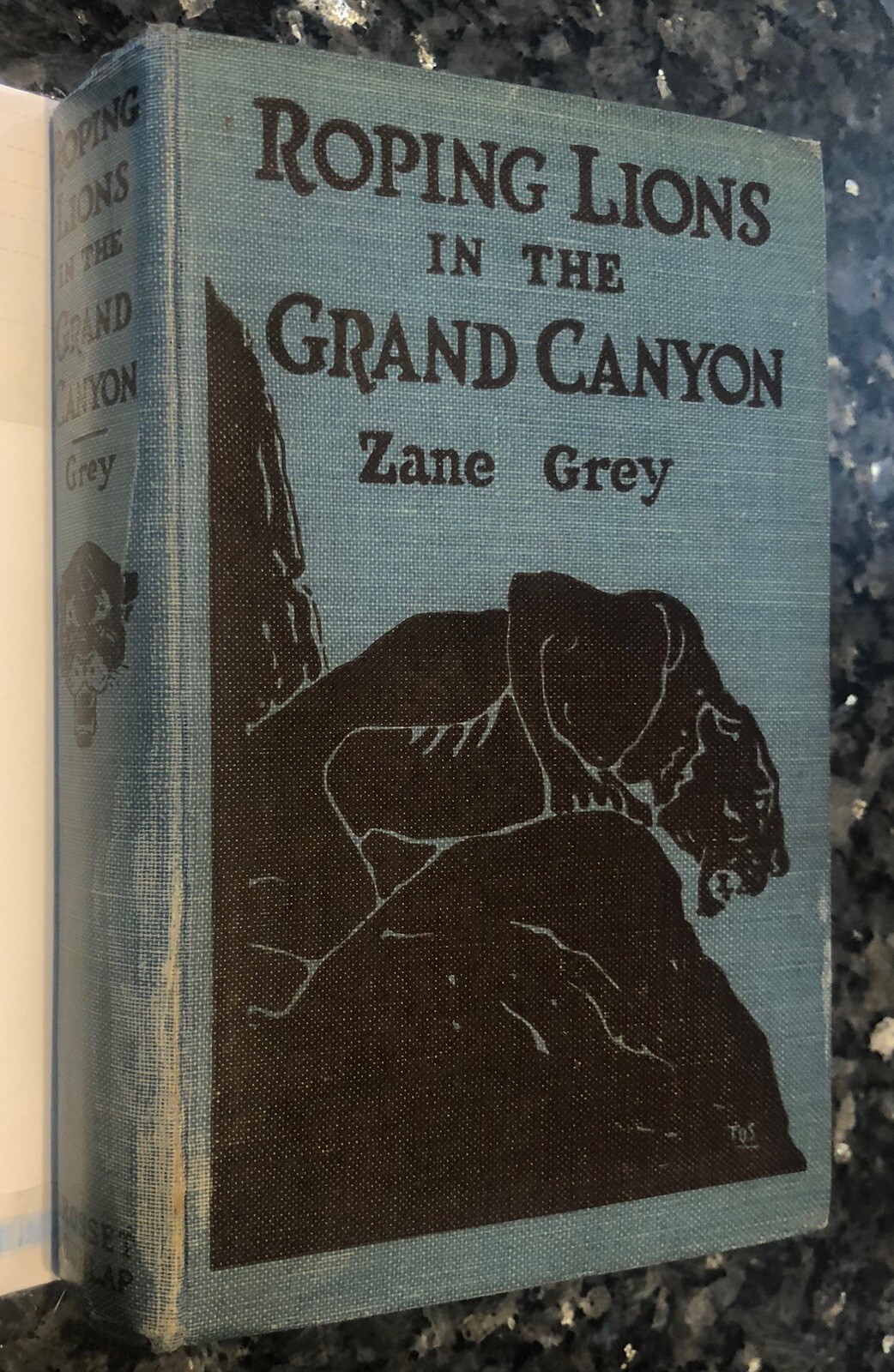 ROPING LIONS in Grand Canyon/Zane Grey, 1st Grosset edition, adventure, 12 illus