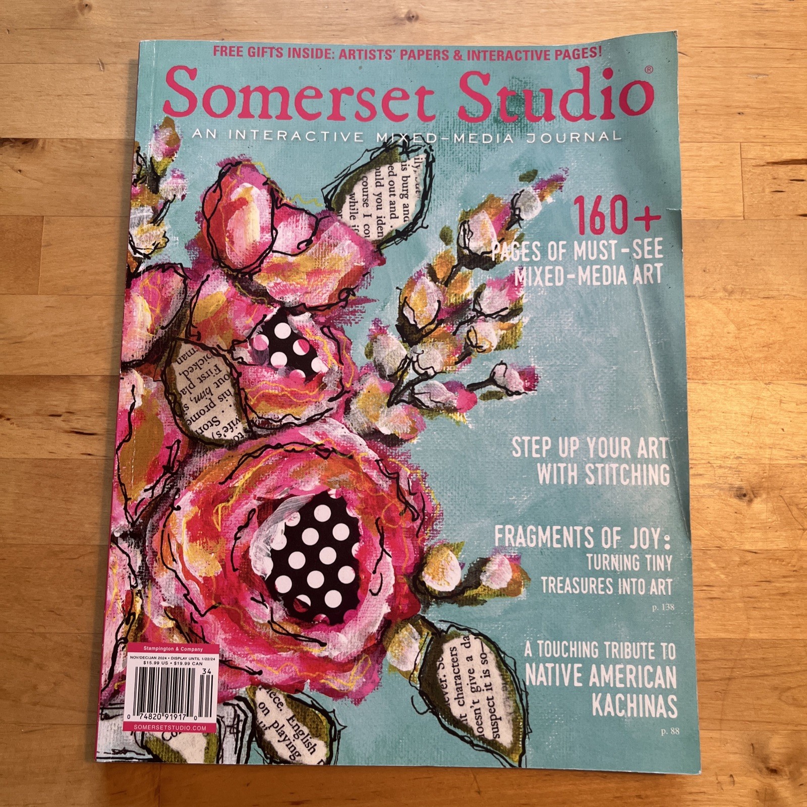 SOMERSET STUDIO Magazine Stampington WINTER 2023 Art MIXED MEDIA Vol 27 Issue 4
