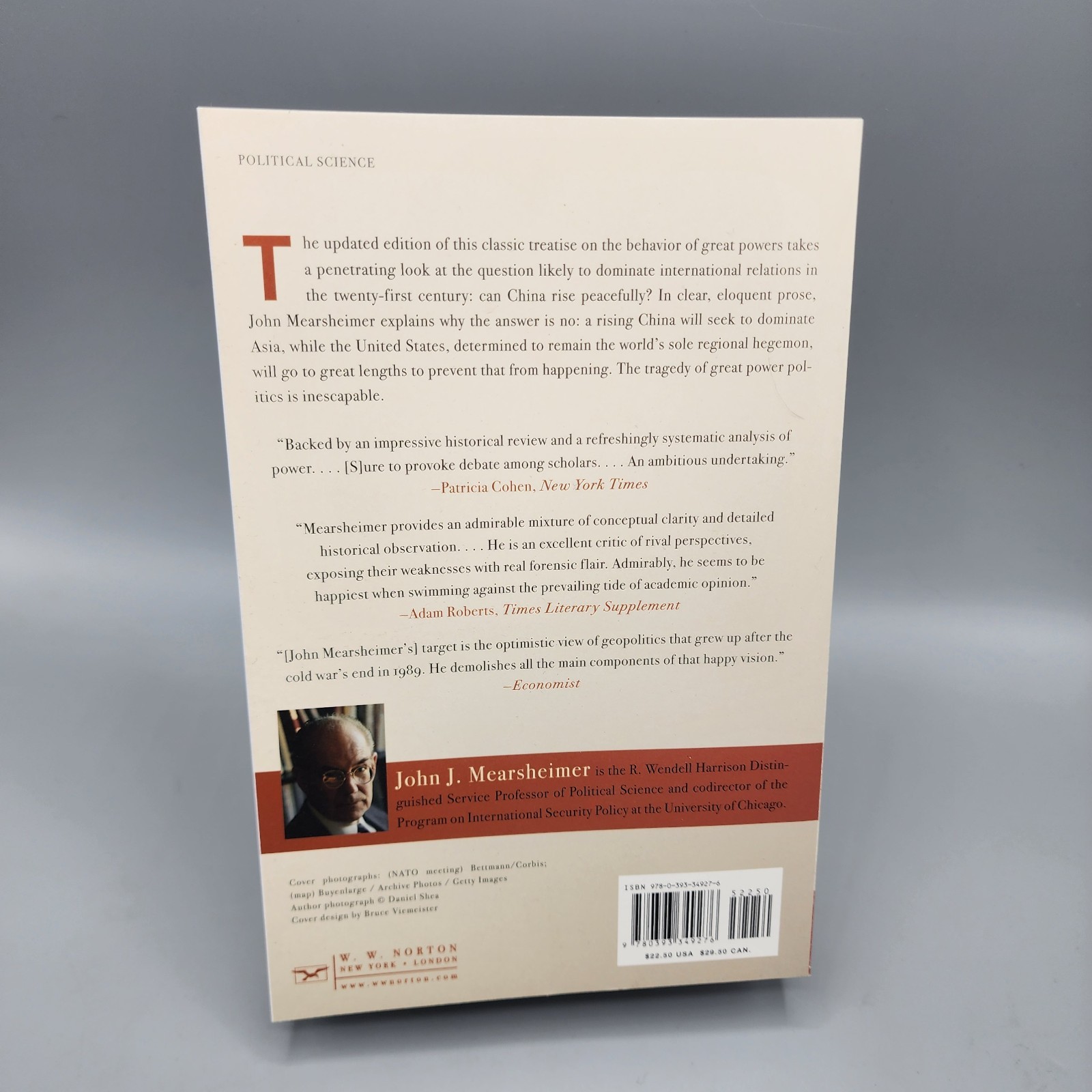 The Tragedy of Great Power Politics by John J Mearsheimer / New