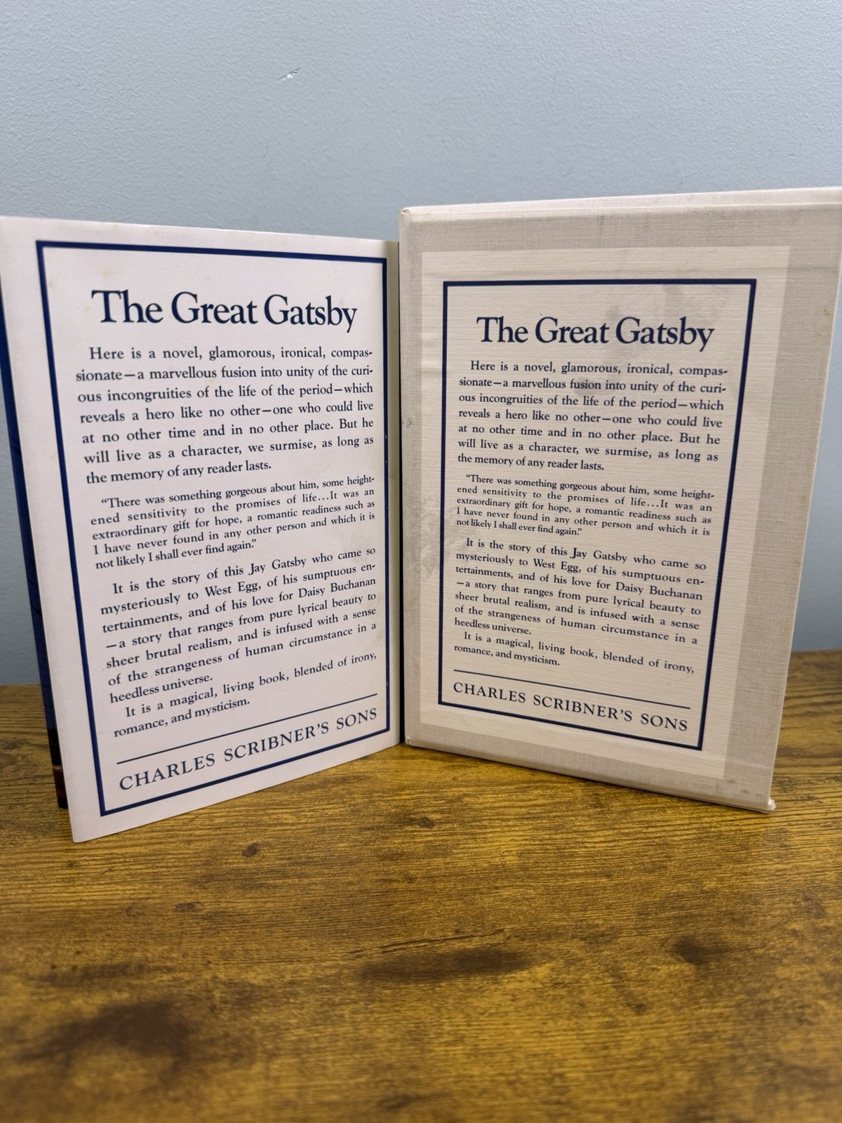 The Great Gatsby F Scott Fitzgerald 1953 1st Ed Reprint 1923 HC Dust Jacket
