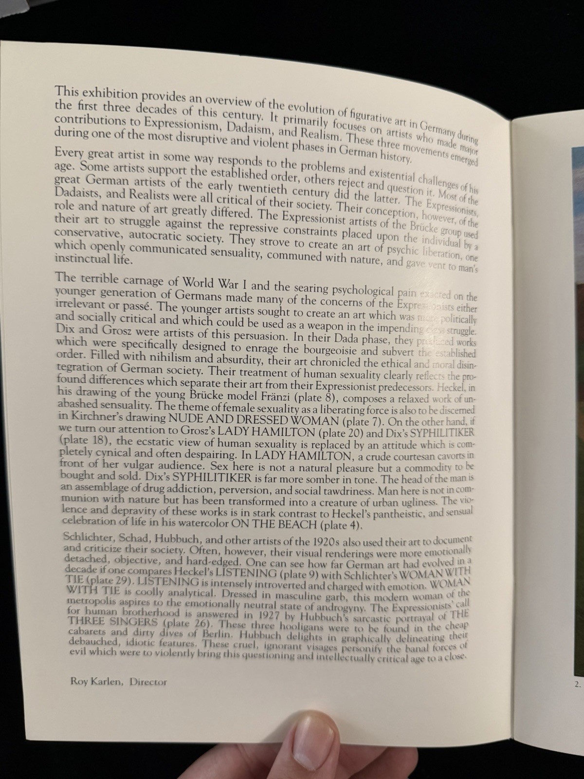 1988 Expressionism and Realism Art Exhibition Catalog Lafayette Parke Gallery