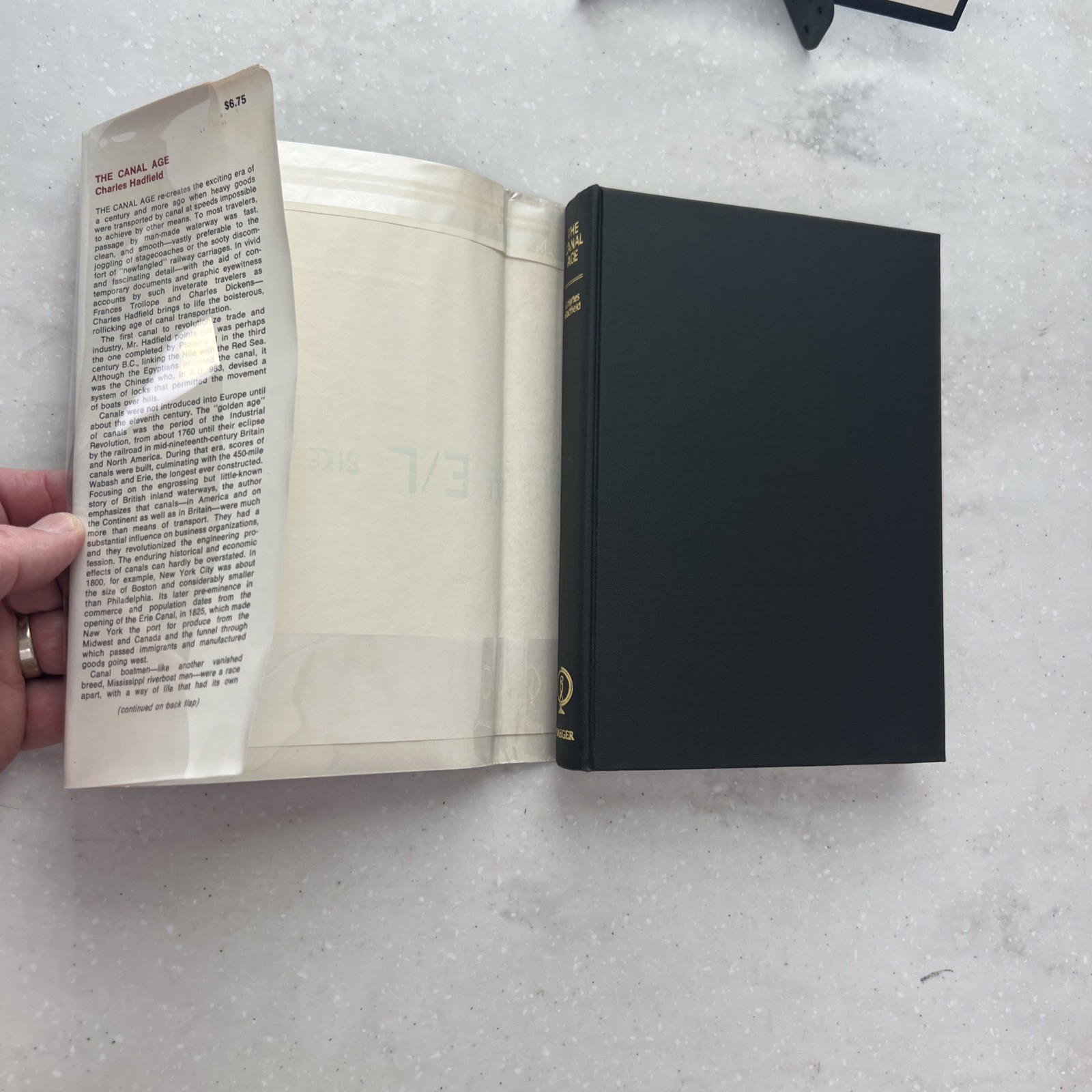 Charles Hadfield | The Canal Age | 1968 Hardcover Dust Jacket Ex-Library
