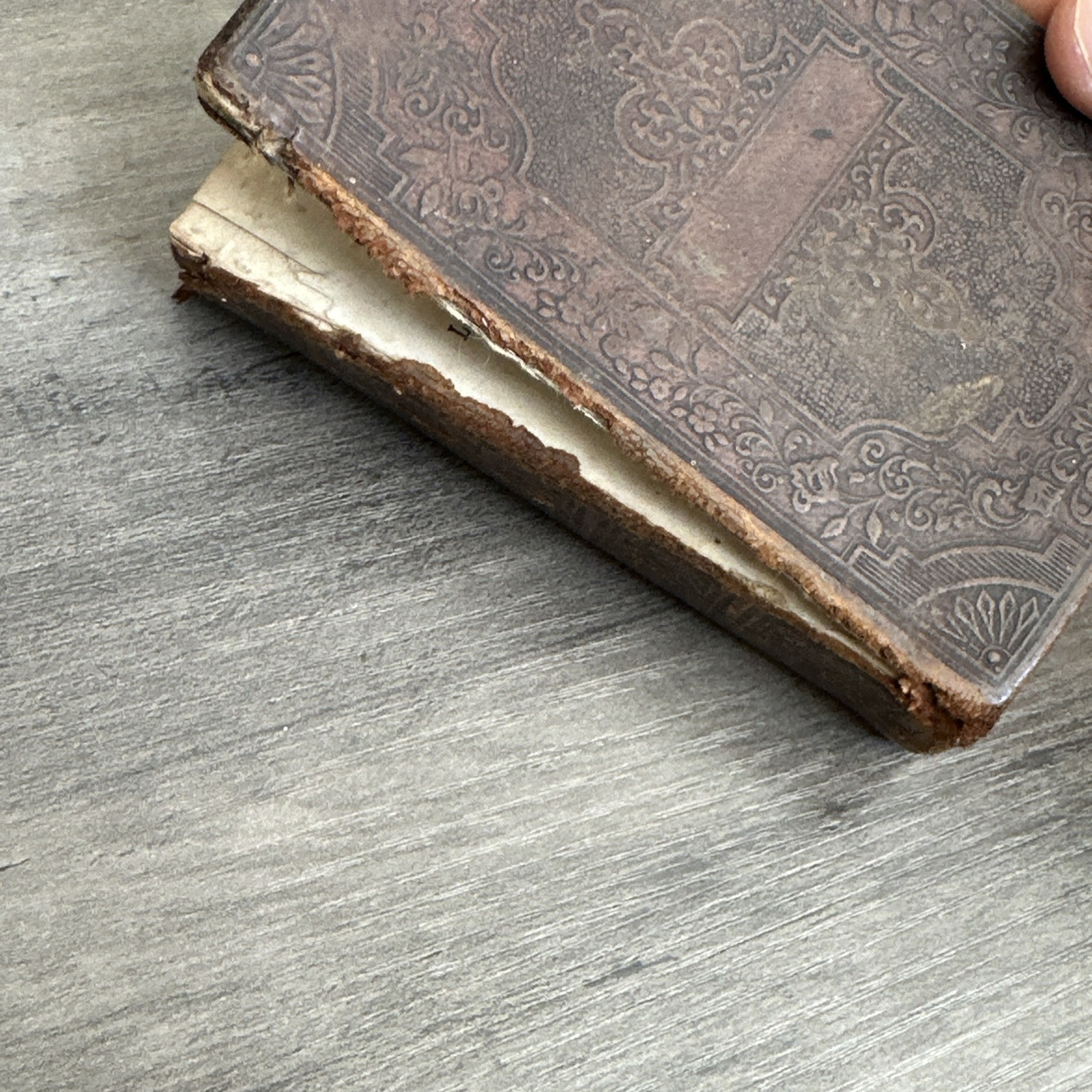 1854 Antique New Testament Pocket Bible American Bible Society Rare Collectible