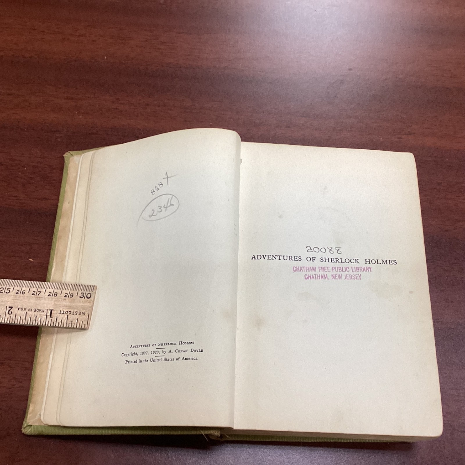 1920Vintage Sherlock Holmes A.L. Burt Revolver Lantern Cover Decorative Cloth HC