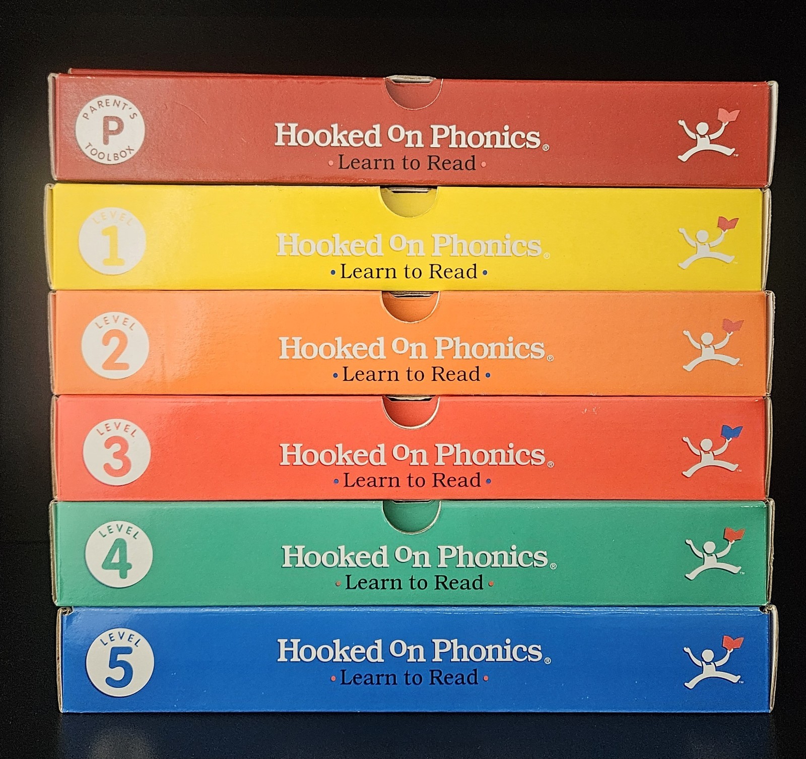 Hooked on Phonics Learn To Read Books Set Levels 1 – 5 Parent Kit Homeschool