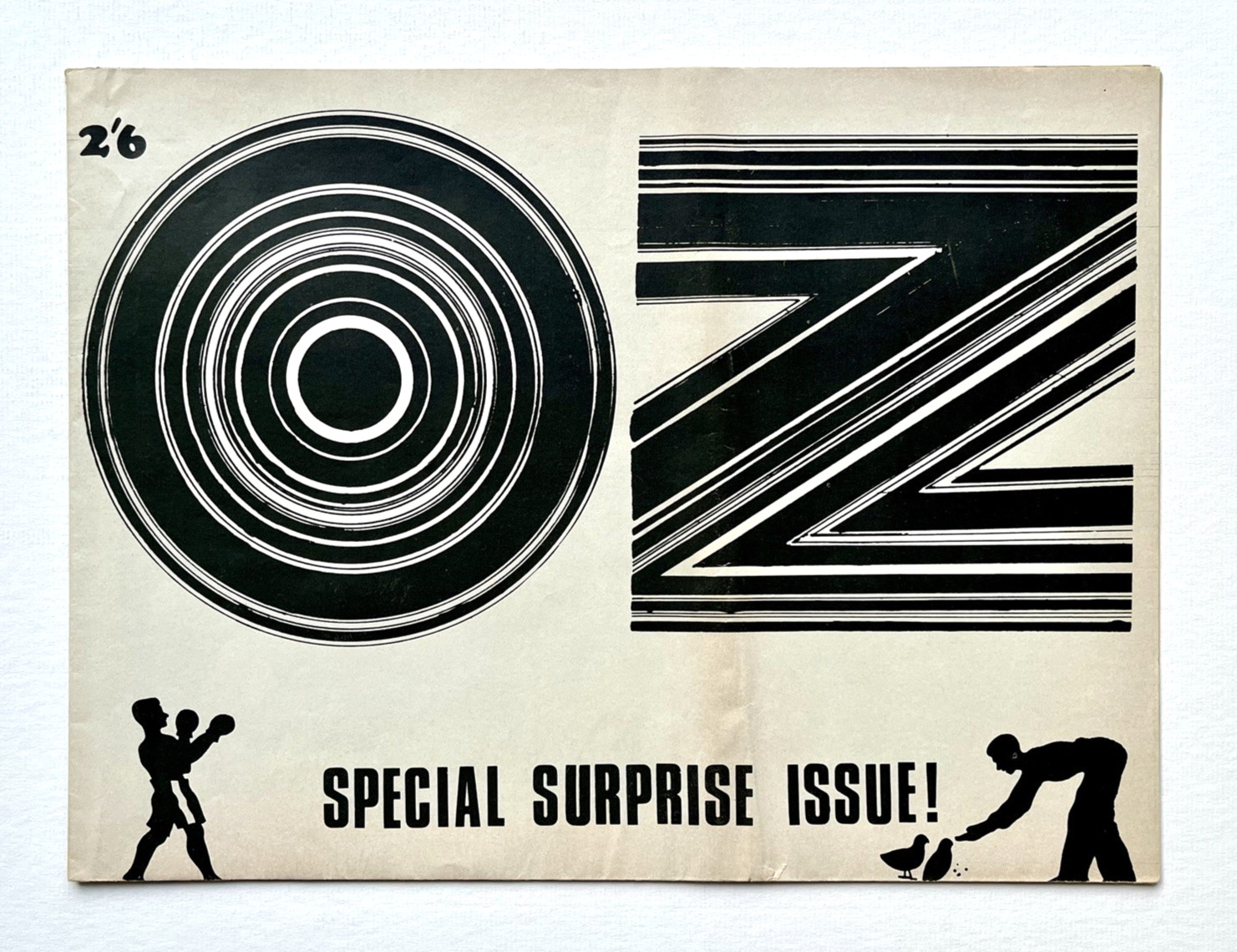 OZ MAGAZINE No.5 with Yellow MARTIN SHARP Plant a Flower Child poster