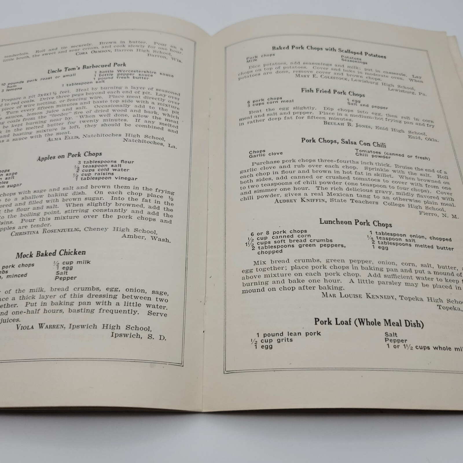 My Meat Recipes M. C. Lovell Natl Livestock & Meat Board 1926 Vintage