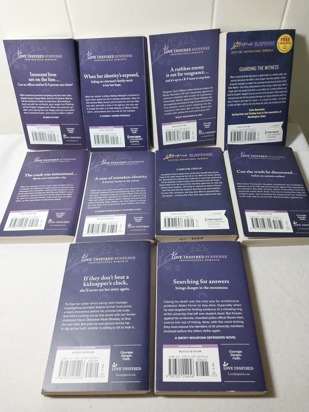 Love Inspired Suspense Huge 20 Book Lot Harlequin Romance Paperback K-9