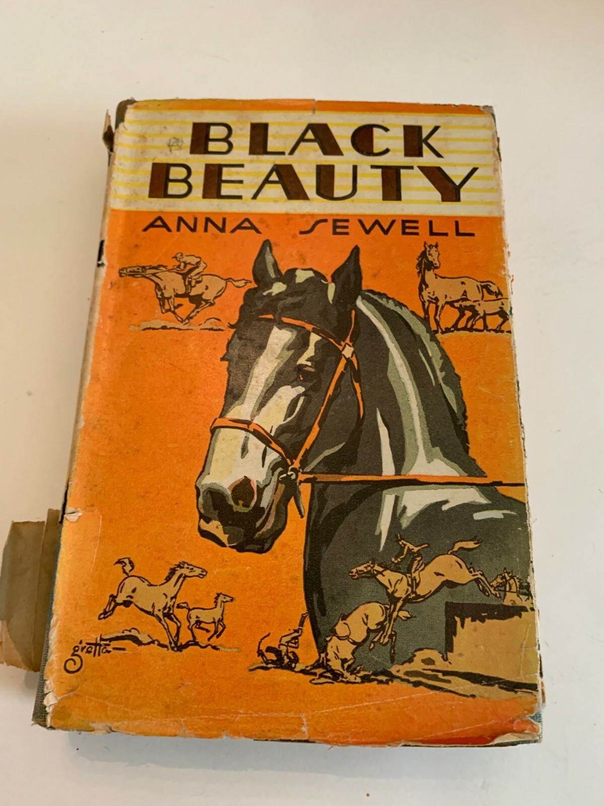 circa 1940’s Black Beauty by Anna Sewell Hardcover With Dust Jacket