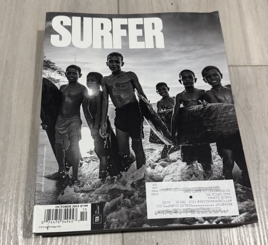 SURFER Magazine (2015/2016/2017) Set Of 10