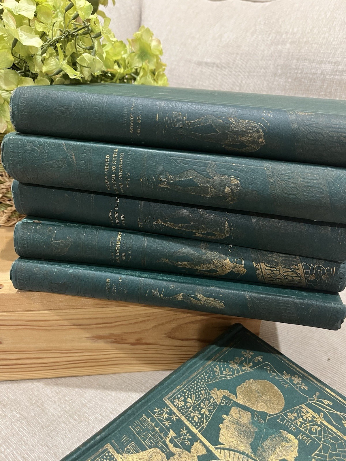 Charles Dickens Works Collier’s Unabridged Edition Vol 1-6 Hardcover Vintage