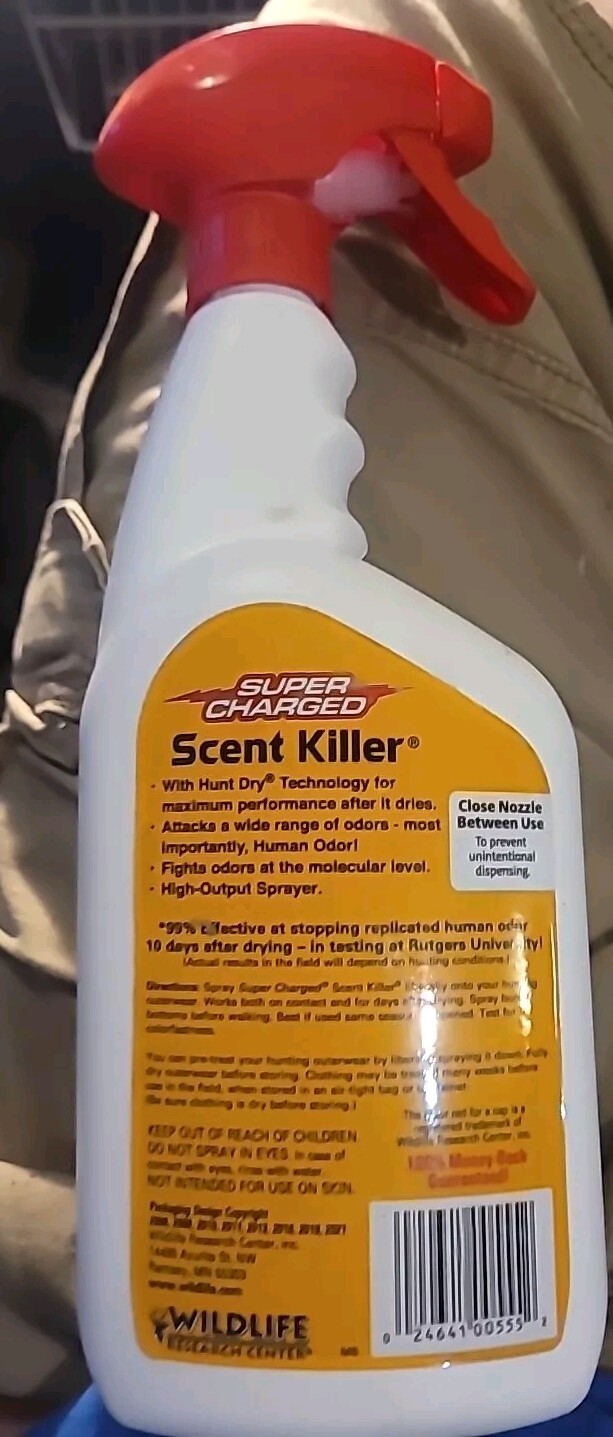 ✅️Wildlife Research Odorless Super Charged Scent Killer Spray – 24oz. -✅️j