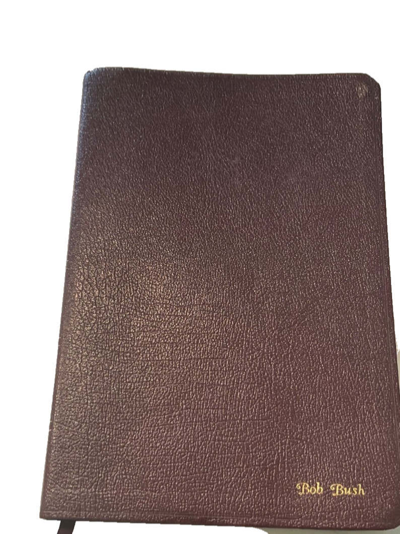 Bible NIV 1984 Large Print Thinline Burgundy Bonded Leather Unmarked Condition
