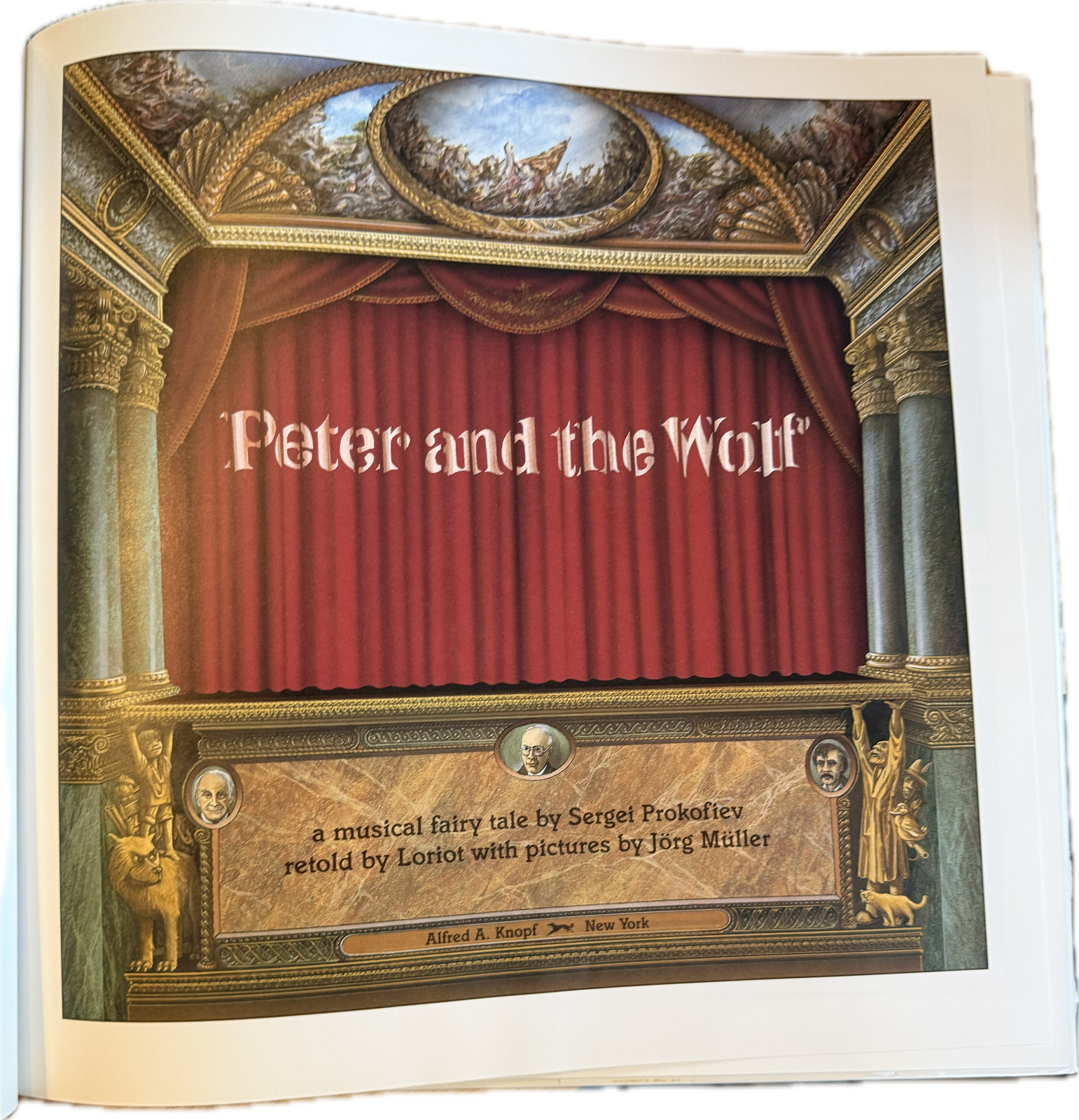 Peter and the Wolf: A Musical Fairy Tale Knopf Book by Sergei Prokofiev 1986 HC