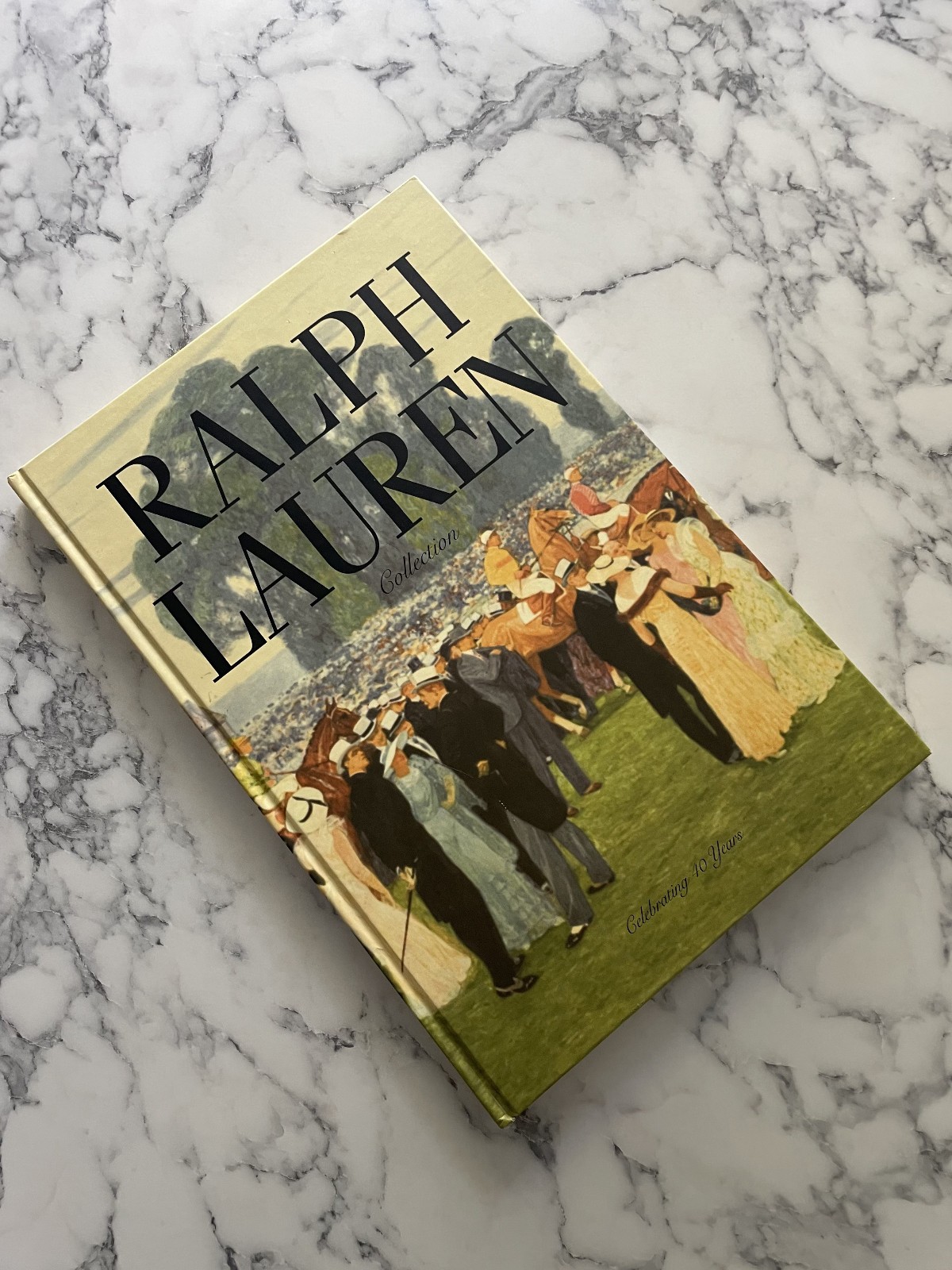 HUGE RARE 1st ED RALPH LAUREN 40TH ANNIV 88 PAGES FASHION DESIGN HARDCOVER BOOK