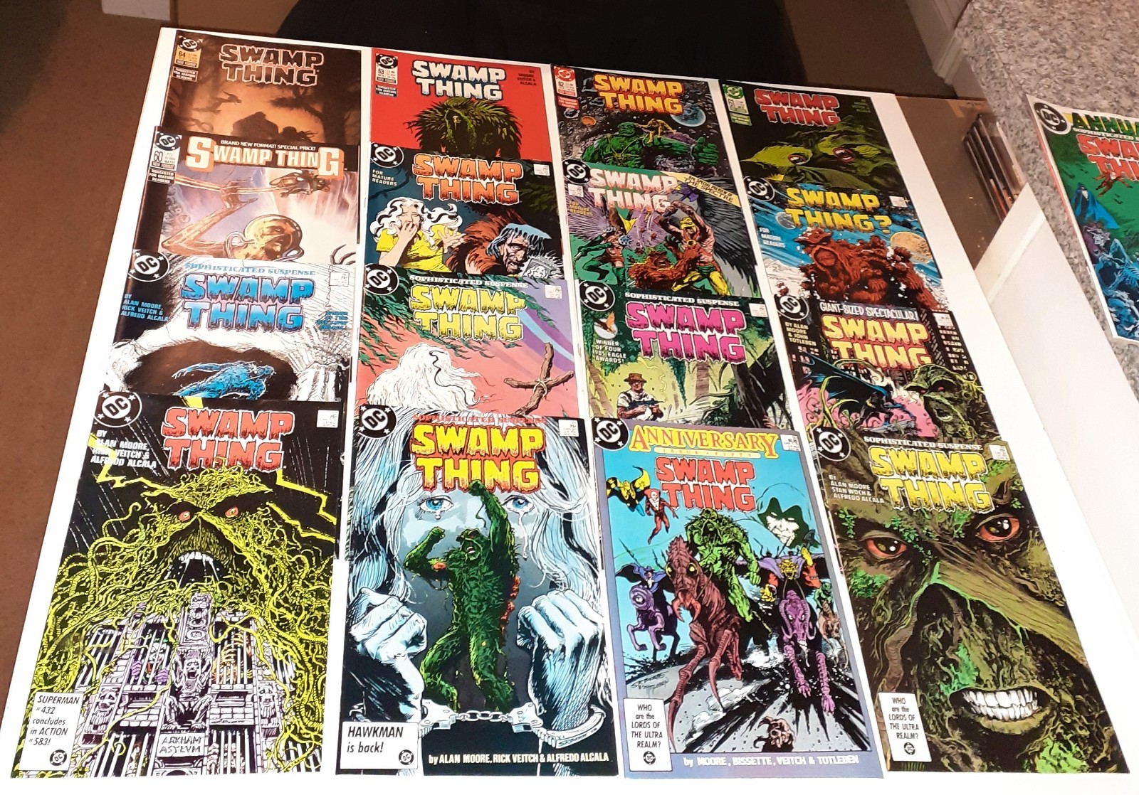 43x Huge SWAMP THING no.20-64 lot DC 1984 ALAN MOORE inc 37 1st JOHN CONSTANTINE