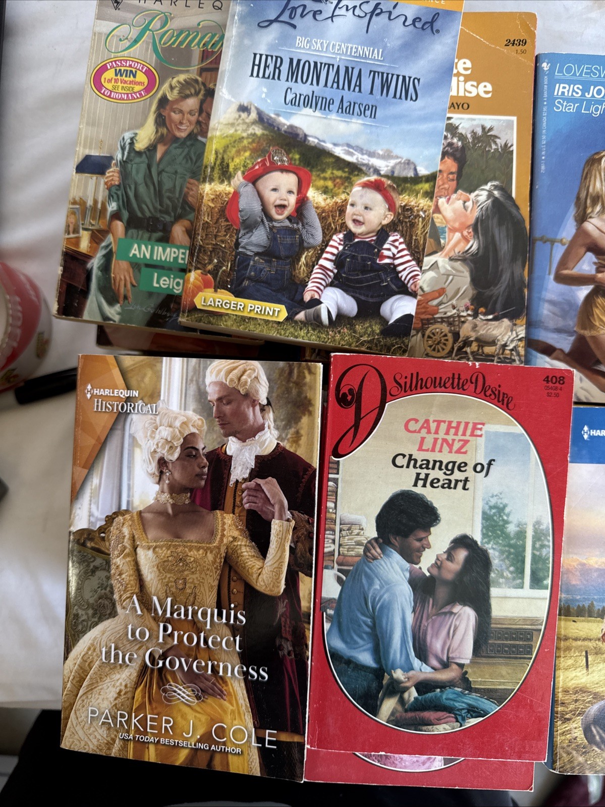 Lot 40 Romance Novels Mixed Publisher Suspense Historical Western Amish Vintage