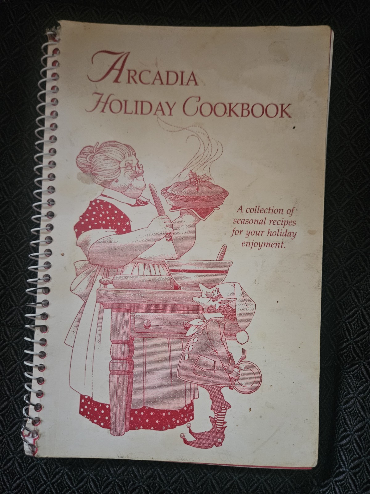 1998 Arcadia Holiday Cookbook Wisconsin 88 Pages Spiral Community Recipes