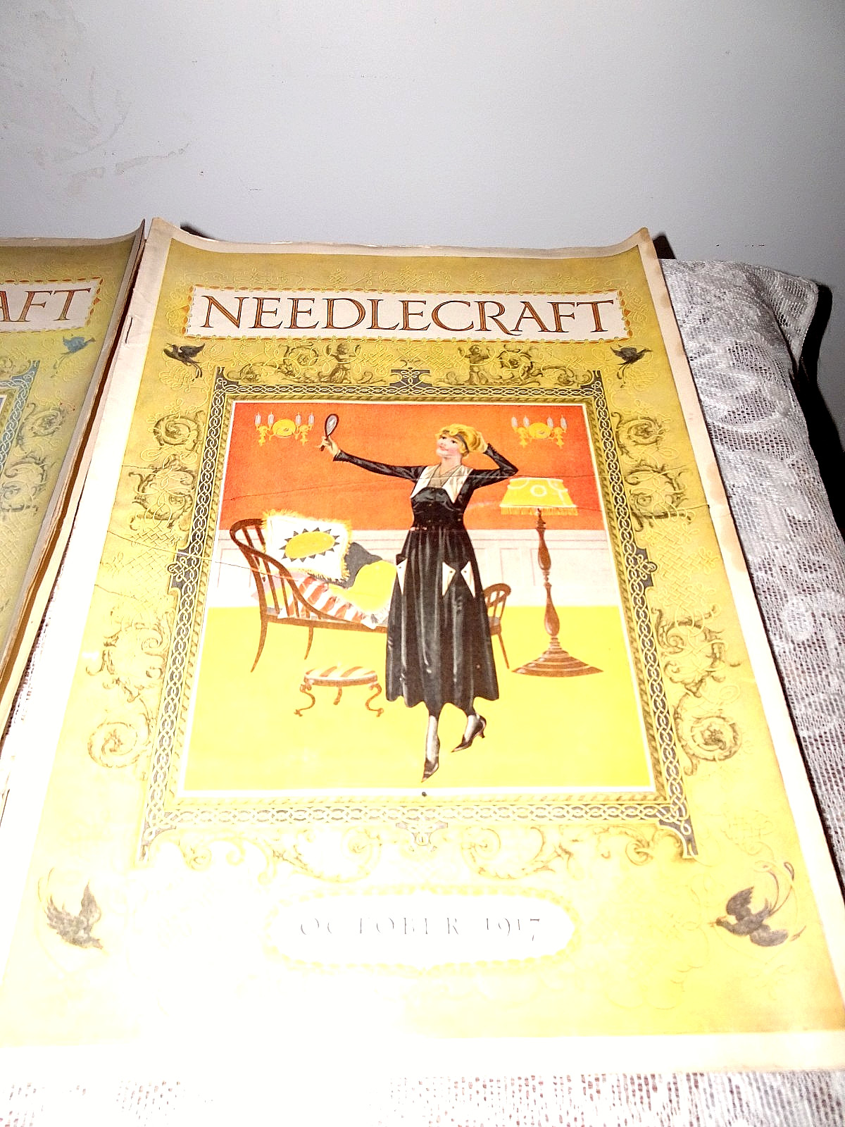 Vintage Original NEEDLECRAFT Magazine 1916 1917 – Lot of 4