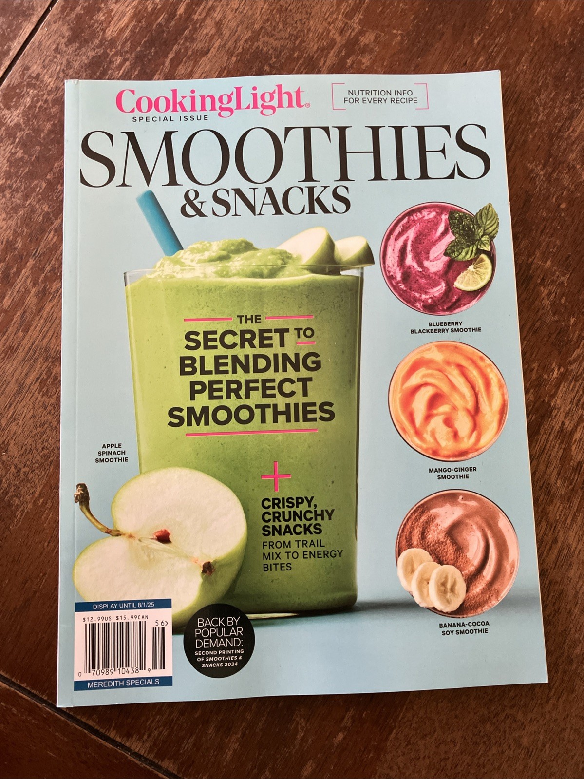 CookingLight Magazine Special Issue Smoothies & Snacks Back By Popular Demand
