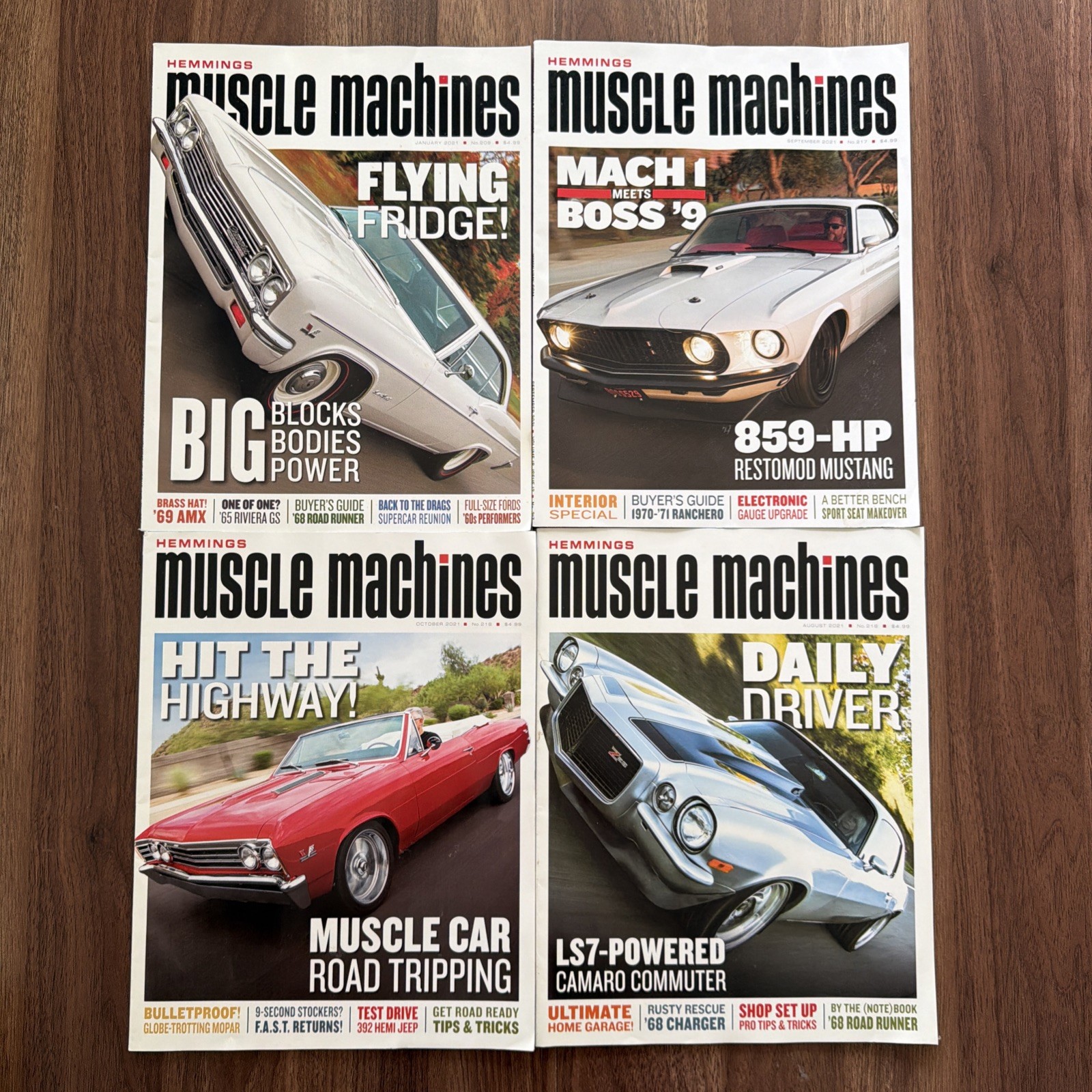Hemmings Muscle Machines Magazine Lot Of 20 From 2020- 2021 Bundle Hot Rod Cars