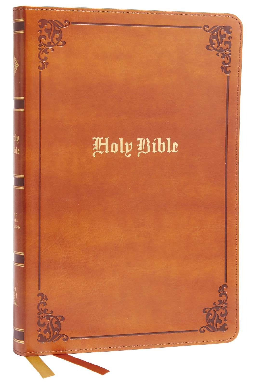 KJV Holy Bible: Large Print Thinline, Tan Leathersoft, Red Letter, Comfort P…