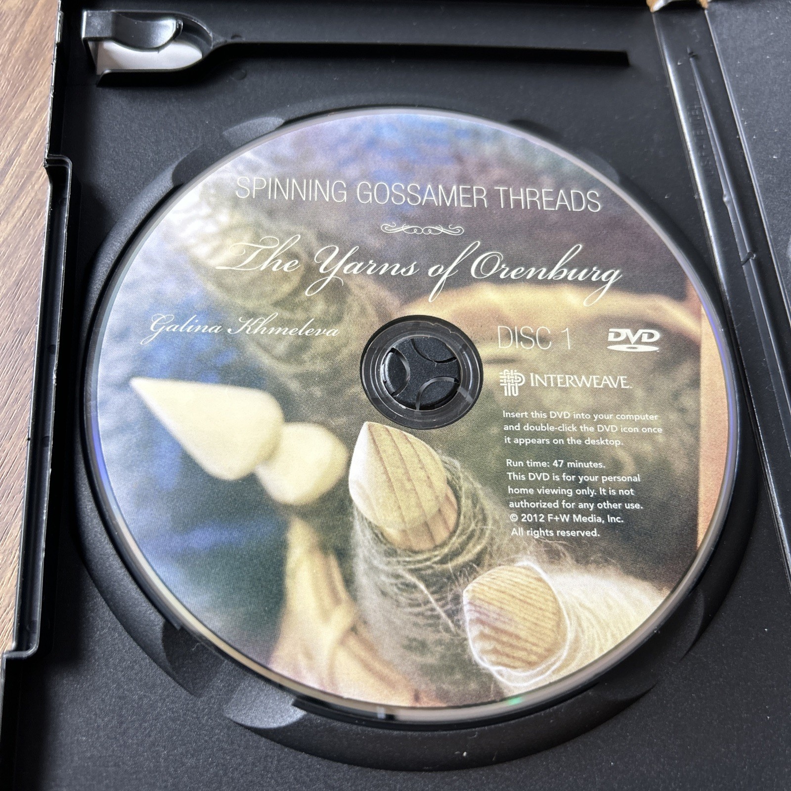 Spinning Gossamer Threads DVD Galina Khmeleva Yarns of Orenburg 2 Disc Set