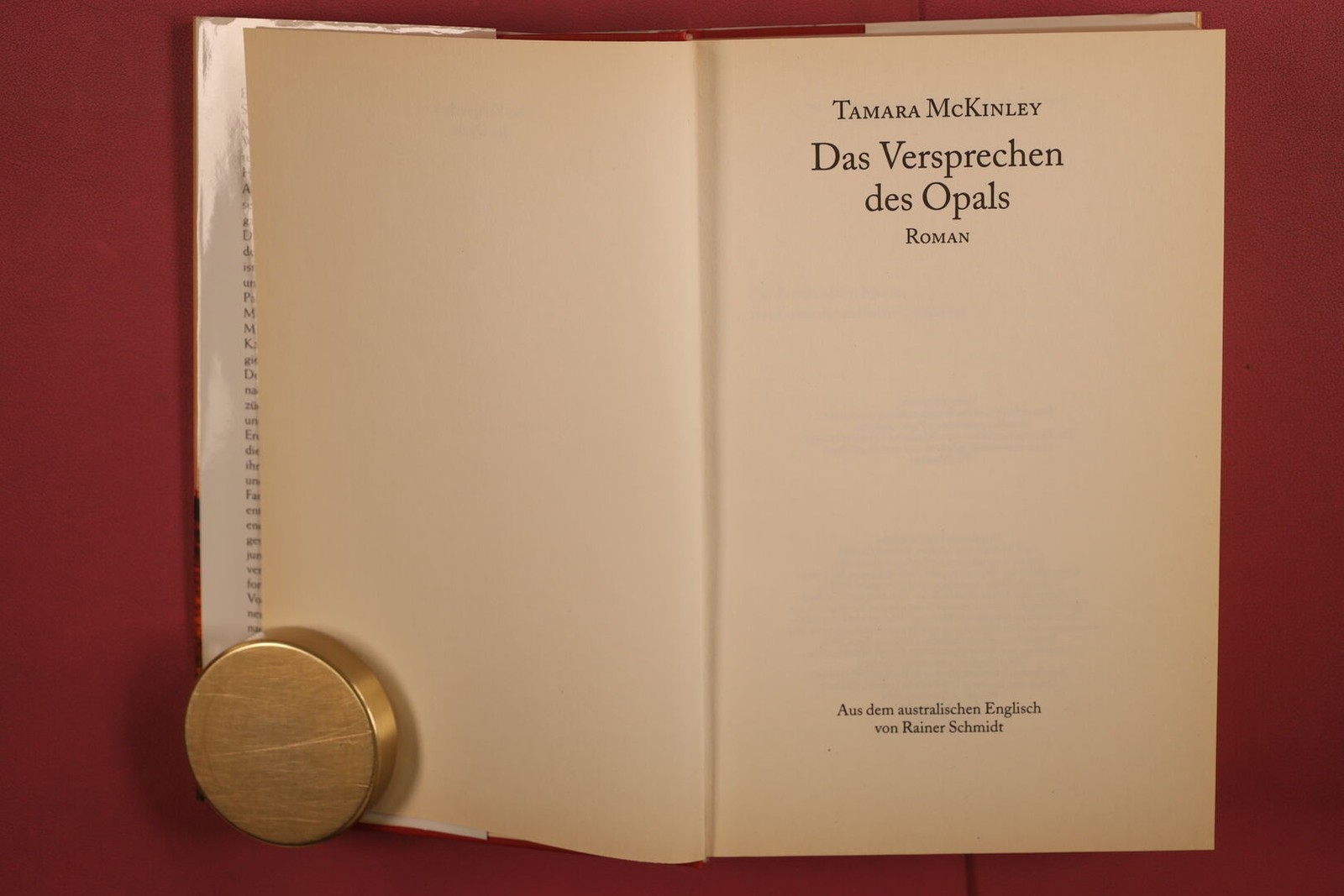 379883 Tamara McKinley DAS VERSPRECHEN DES OPALS Judy Piatkus (Publishers) Ltd