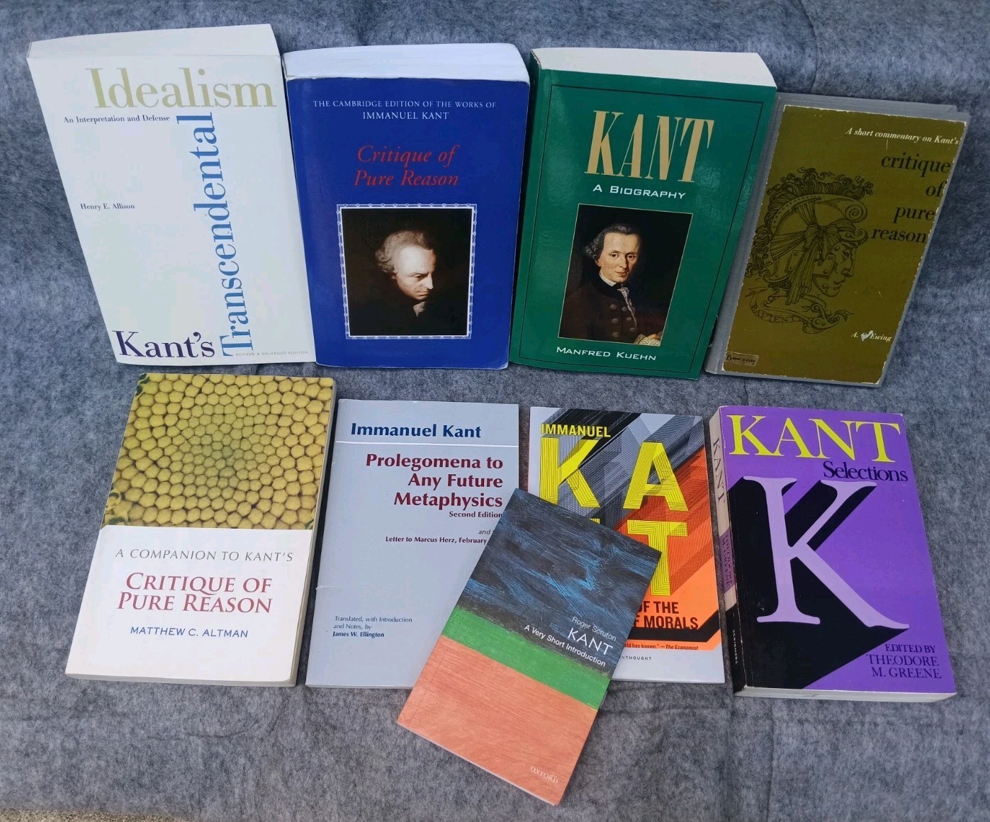Immanuel Kant 9 Book Lot Philosophy Critique of Pure Reason