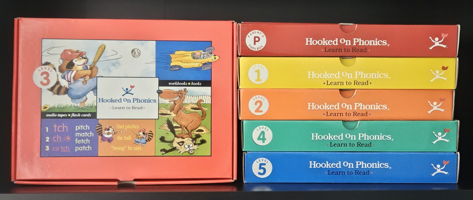 Hooked on Phonics Learn To Read Books Set Levels 1 – 5 Parent Kit Homeschool