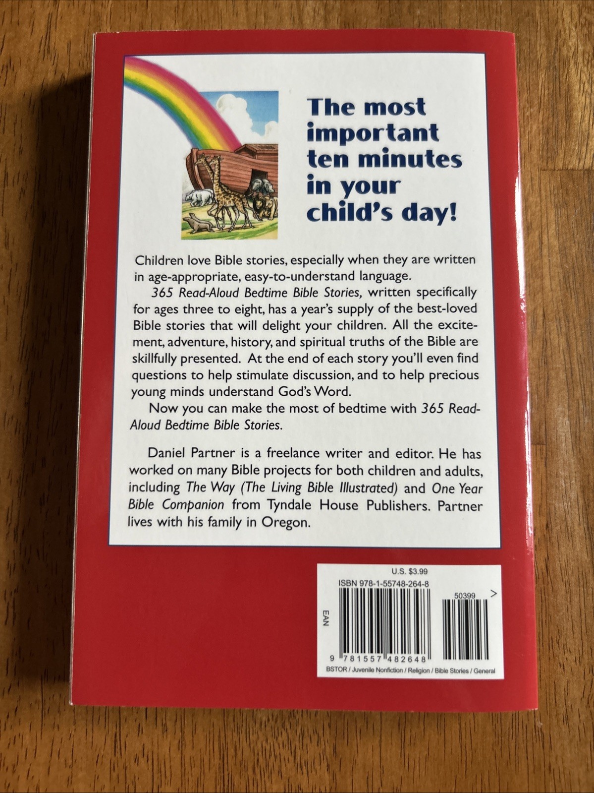 365 Read-Aloud Bedtime Bible Stories by Daniel Partner (1993, Trade Paperback)