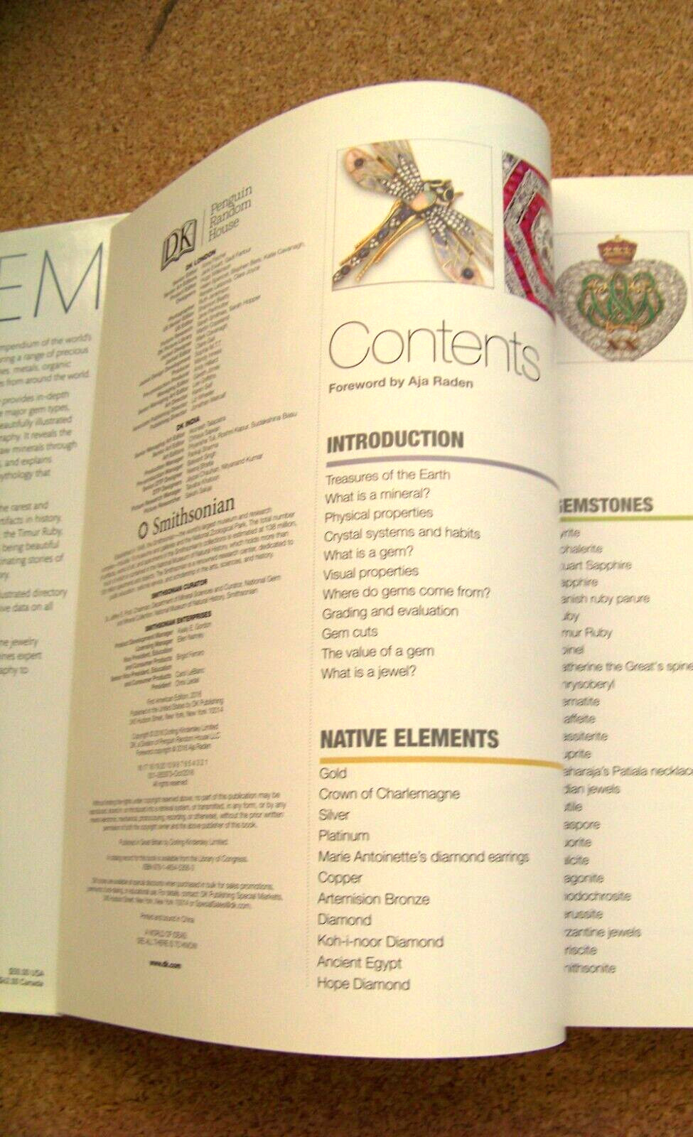 Smithsonian Gem 2016 1st Edition Hardback book 440 pages American Edition