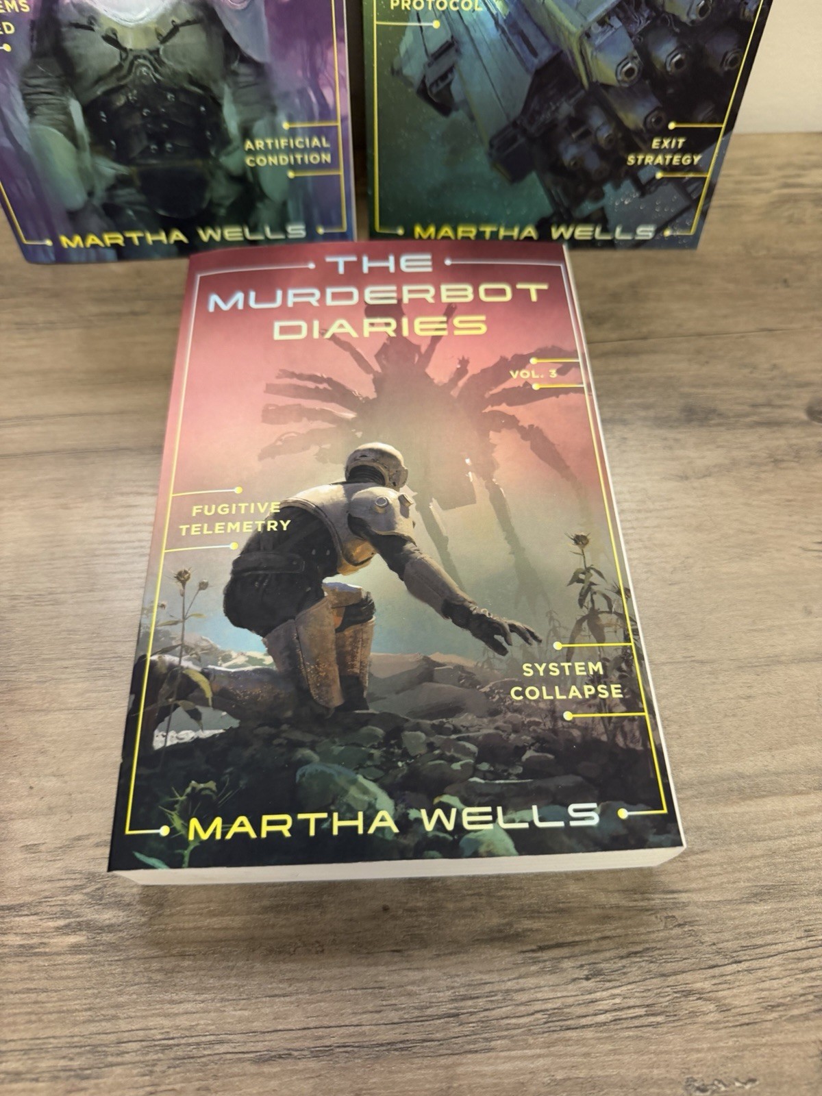 The Murderbot Diaries Vol 1, 2 and 3 Author Martha Wells Manga Books Adult Own