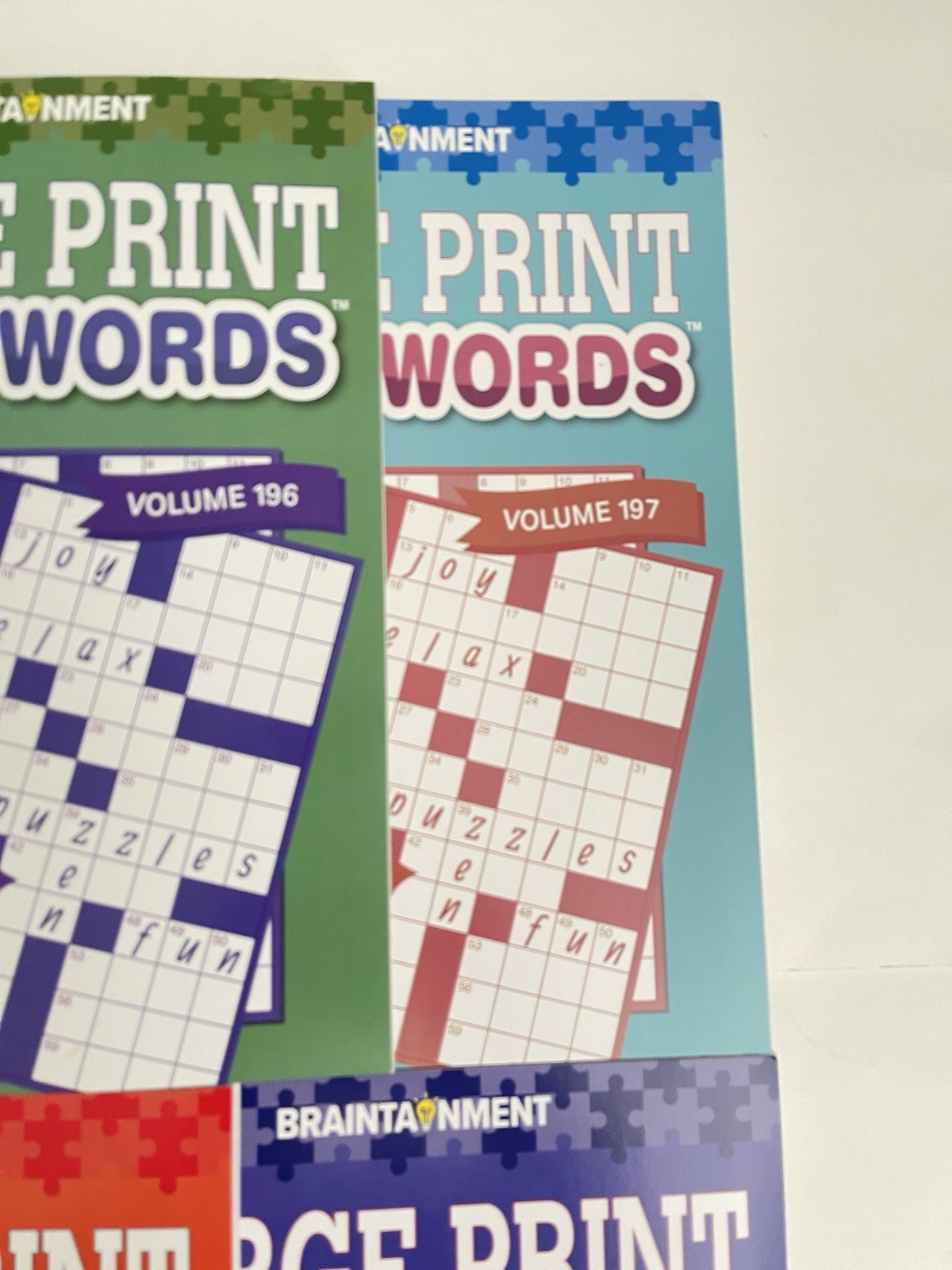 Lot 6 Kappa Large Print Crossword Books Braintainment NEW Free Ship NEW