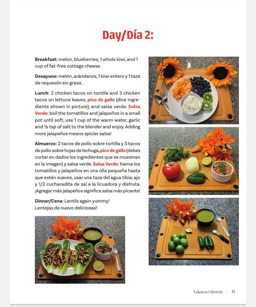 Valencia Lifestyle Hardcover Book. Spanish And English Easy Receipt For Health.