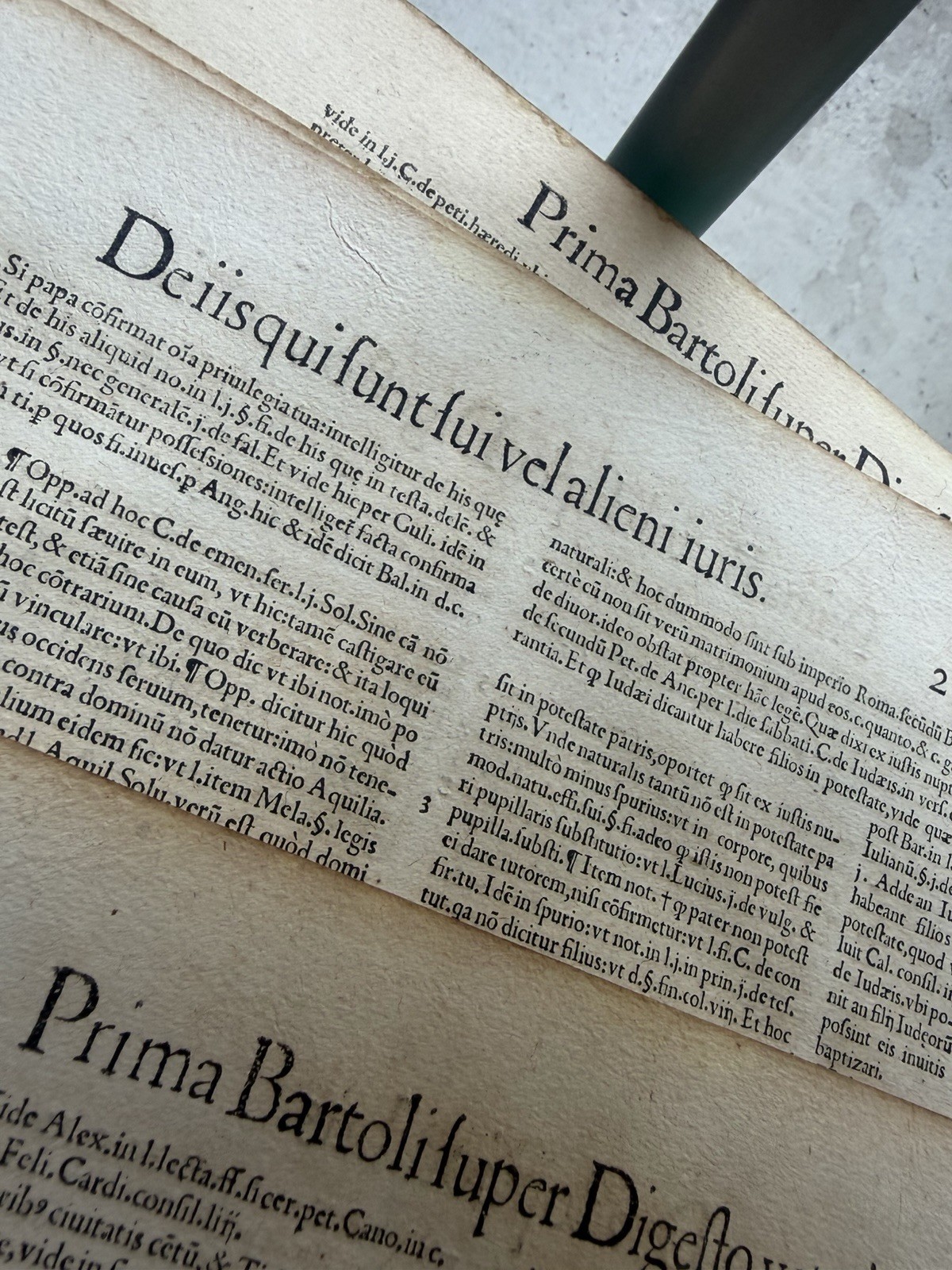 Antique Original 16th Century 1500’s Large 16.5×11 Inch Italian Book Pages 8