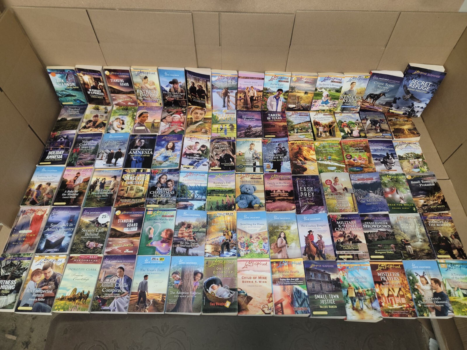Lot of 20 Love Inspired Christian Suspense Romance Popular PB Books MIX UNSORTED