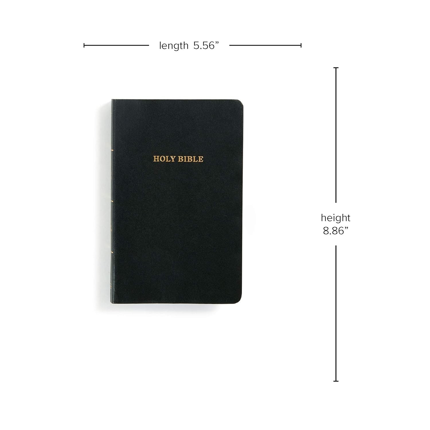 KJV Bible Black Imitation Leather, KJV Holy Bible, Red Letter Easy-To-Read Bible