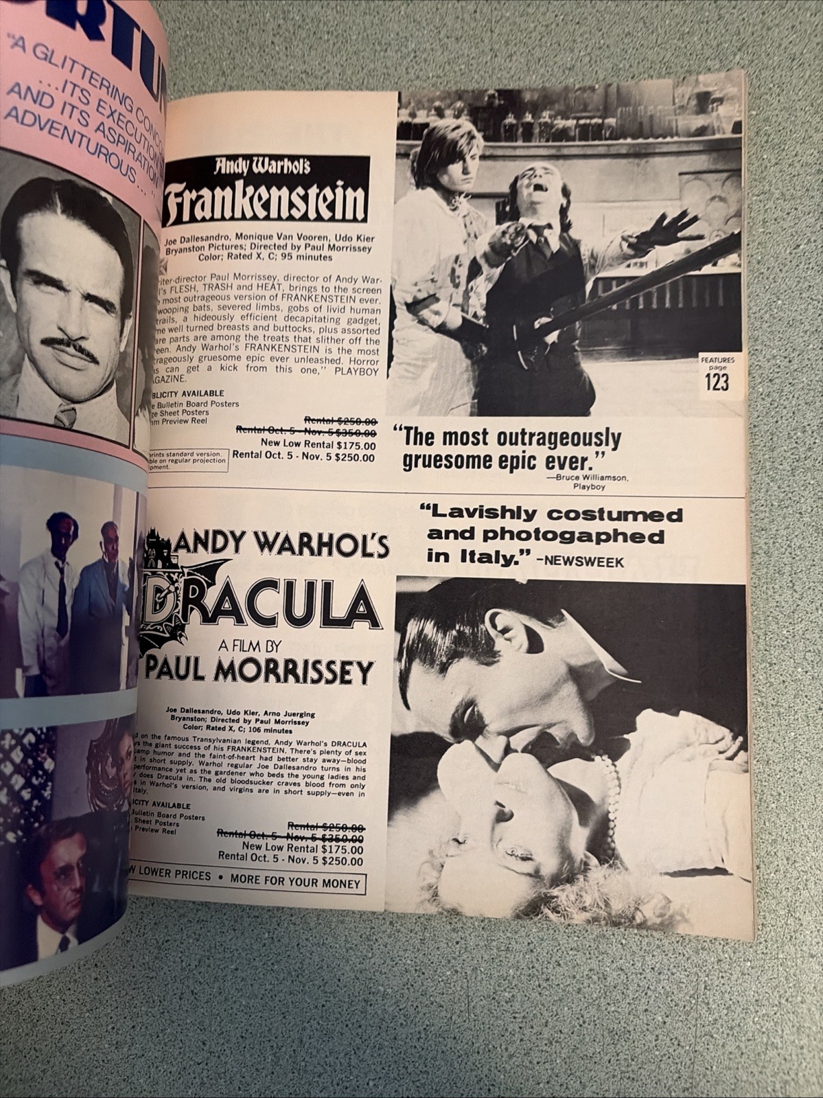 1978 MOVIES FROM SWANK Catalog 16mm Rentals Sting Clockwork Orange Taxi Driver